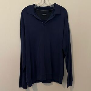 Walter Hagen Deep Blue Long Sleeve Polo